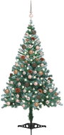 Shumee Námrazou pokrytý vánoční stromek LED sada koulí a šišky 150 cm - Christmas Tree