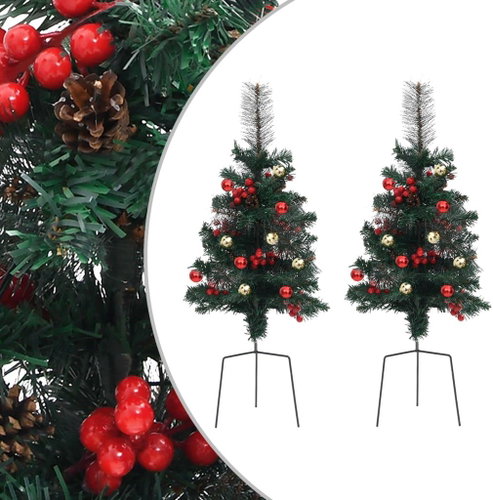 Shumee Umělé vánoční stromky na cestu 76 cm PVC, 2 ks - Christmas Tree - Main image