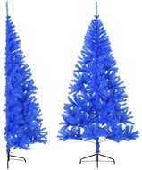 Shumee Umělý poloviční vánoční stromek se stojanem modrý 240 cm PVC - Christmas Tree
