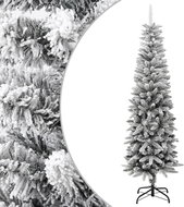Shumee Umělý úzký vánoční stromek se sněhem 180 cm PVC a PE - Christmas Tree