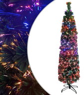 Shumee Umělý úzký vánoční stromek se stojanem 120 cm optické vlákno - Christmas Tree