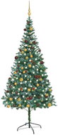 Shumee Umělý vánoční stromek LED osvětlení sada koulí a šišky 210 cm - Christmas Tree