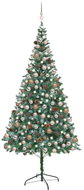 Shumee Umělý vánoční stromek LED osvětlení sada koulí a šišky 210 cm, 3077615 - Christmas Tree