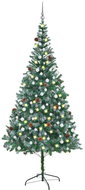 Shumee Umělý vánoční stromek LED osvětlení sada koulí a šišky 210 cm, 3077701 - Christmas Tree