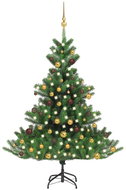 Shumee Umělý vánoční stromek normandská jedle LED a koule zelený 120 cm, 3077558 - Christmas Tree