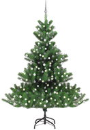 Shumee Umělý vánoční stromek normandská jedle LED a šedé koule zelený 240 cm - Christmas Tree