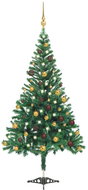 Shumee Umělý vánoční stromek s LED a sadou koulí 210 cm 910 větviček, 3077490 - Christmas Tree