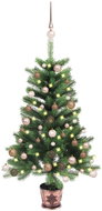 Shumee Umělý vánoční stromek s LED a sadou koulí 90 cm zelený, 3077638 - Christmas Tree