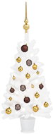 Shumee Umělý vánoční stromek s LED a sadou koulí bílý 90 cm - Christmas Tree