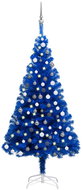 Shumee Umělý vánoční stromek s LED a sadou koulí modrý 120 cm PVC - Christmas Tree