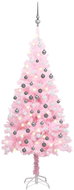 Shumee Umělý vánoční stromek s LED a sadou koulí růžový 120 cm PVC, 3077669 - Christmas Tree
