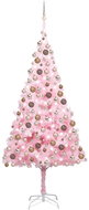 Shumee Umělý vánoční stromek s LED a sadou koulí růžový 240 cm PVC, 3077587 - Christmas Tree