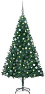 Shumee Umělý vánoční stromek s LED a sadou koulí zelený 150 cm PVC - Christmas Tree
