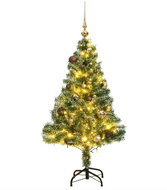 Shumee Umělý vánoční stromek se 150 LED a sadou koulí zasněžený 120 cm, 3210083 - Christmas Tree