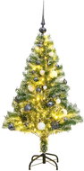 Shumee Umělý vánoční stromek se 150 LED a sadou koulí zasněžený 150 cm - Christmas Tree