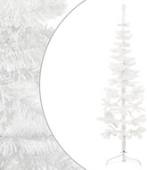 Shumee Úzký umělý poloviční vánoční stromek se stojanem bílý 150 cm - Christmas Tree