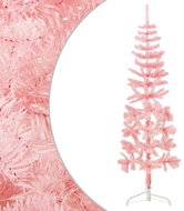 Shumee Úzký umělý poloviční vánoční stromek se stojanem růžový 150 cm - Christmas Tree