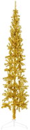 Shumee Úzký umělý poloviční vánoční stromek se stojanem zlatý 210 cm - Christmas Tree
