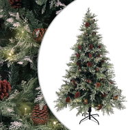 Shumee Vánoční stromek s LED a šiškami zelený a bílý 120 cm PVC a PE - Christmas Tree