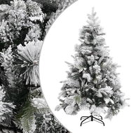 Shumee Vánoční stromek se sněhem a šiškami 150 cm PVC a PE - Christmas Tree