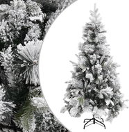 Shumee Vánoční stromek se sněhem a šiškami 225 cm PVC a PE - Christmas Tree