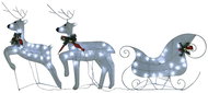 Shumee Christmas reindeer with sleigh 140 LEDs outdoor white - Christmas Lights