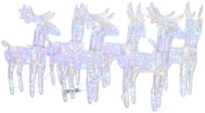 Shumee Christmas Reindeer 6 pcs, 240 multi-coloured LEDs acrylic - Christmas Lights