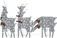 Shumee Christmas Reindeer 6 pcs, silver cold white LEDs netting - Christmas Lights