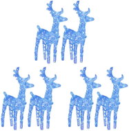 Shumee Christmas Reindeer 6 pcs, 240 blue LEDs acrylic - Christmas Lights