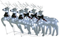 Shumee Christmas Reindeer 6 pcs, white 120 LEDs - Christmas Lights