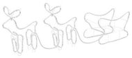 Shumee Christmas decoration reindeer and sleigh outdoor 576 LEDs, 329811 - Christmas Lights