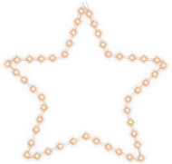 Shumee poinsettia with 48 warm white LEDs 56 cm - Christmas Lights