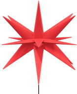 Shumee Christmas stars with spikes 3 pcs, LED folding red 57 cm - Christmas Lights