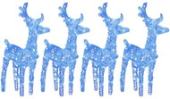 Shumee Christmas Reindeer 4 pcs, 160 blue LEDs acrylic - Christmas Lights