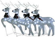 Shumee Christmas reindeer 4 pcs, white 80 LEDs - Christmas Lights