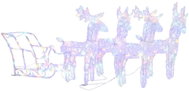 Shumee Christmas reindeer with sleigh 280 × 28 × 55 cm acrylic, 328532 - Christmas Lights