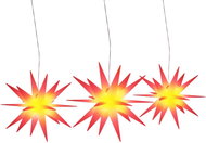 Shumee Christmas stars with LED 3 pcs, foldable red - Christmas Lights
