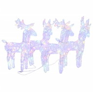 Shumee Christmas Reindeer 4 pcs, 160 multi-coloured LEDs acrylic - Christmas Lights