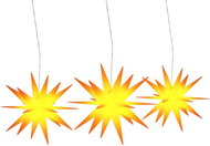 Shumee Christmas Stars with LED 3 pcs, foldable yellow - Christmas Lights