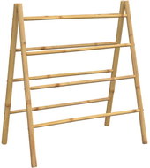 SHUMEE Dvojitý žebřík na ručníky se 4 příčlemi 90 × 50 × 100 cm bambus - Coat Hanger