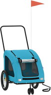Shumee Bike Cart for dog blue oxford cloth and iron XIX - Dog Bicycle Trailer