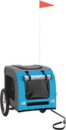 Shumee Dog bike cart blue and grey oxford fabric and iron XX - Dog Bicycle Trailer