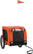 Shumee Dog bike cart orange and black oxford cloth and iron - Dog Bicycle Trailer