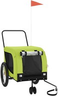 Shumee Dog bike trolley green and black oxford fabric and iron XXIII - Dog Bicycle Trailer