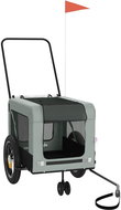Shumee Dog bike cart grey and black oxford fabric and iron XX - Dog Bicycle Trailer
