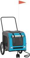 Shumee Dog bike cart blue and grey oxford fabric and iron XXXIII - Dog Bicycle Trailer