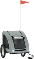 Shumee Bicycle trolley for dog grey oxford cloth and iron XII - Dog Bicycle Trailer