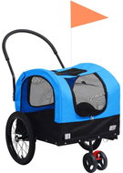 Shumee 2-in-1 blue and black dog trolley - Dog Bicycle Trailer