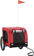 Shumee Dog bike trolley red and black oxford cloth and iron - Dog Bicycle Trailer