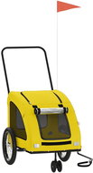 Shumee Bicycle trolley for dog yellow oxford cloth and iron XIX - Dog Bicycle Trailer